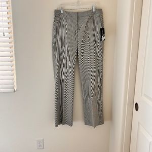 Nine West 3Piece Pinstripe Suit black &White Sz12